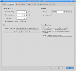 Qubes Tutorial Screenshot