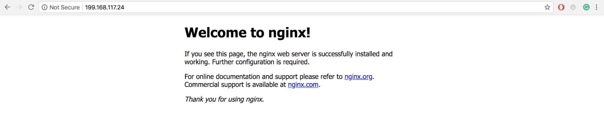 Welcome to nginx