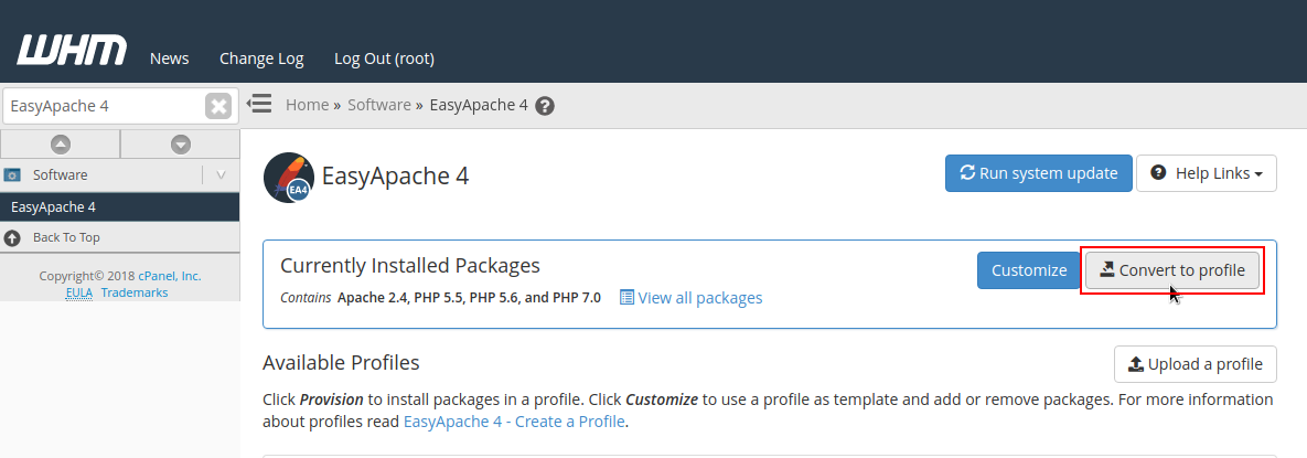 How To Migrate EasyApache 4 Profiles Between cPanel Servers